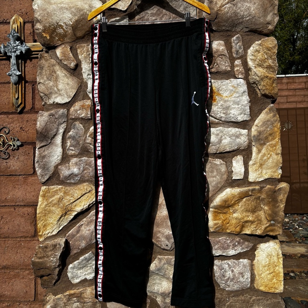 Nike Air Jordan Tear Away Pants Tricot Snap Workout Basketball Men’s Size Large